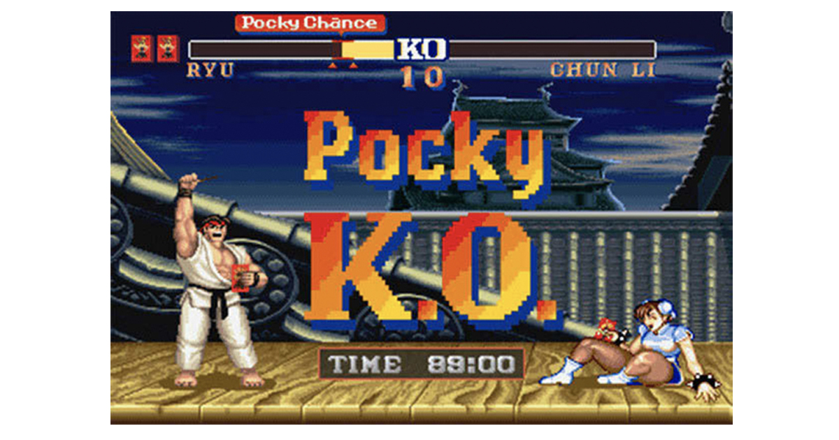 江崎グリコとカプコンがコラボ企画ゲーム「Pocky K.O.」を展開